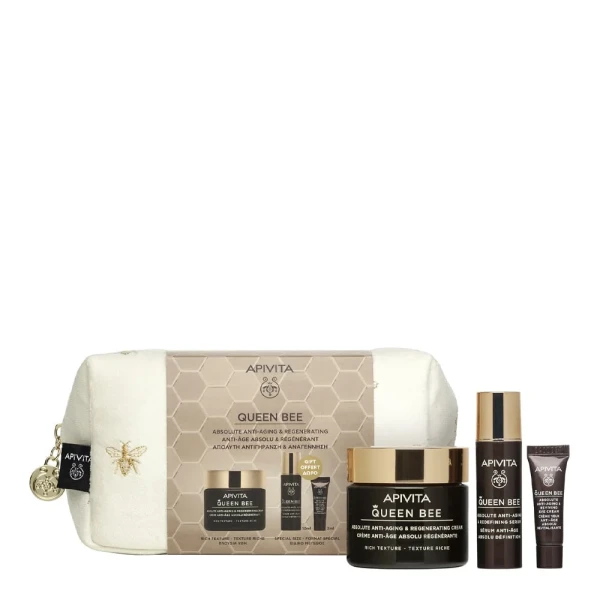 Apivita Coffret Queen Bee - Creme Rico + Sérum +Creme Olhos